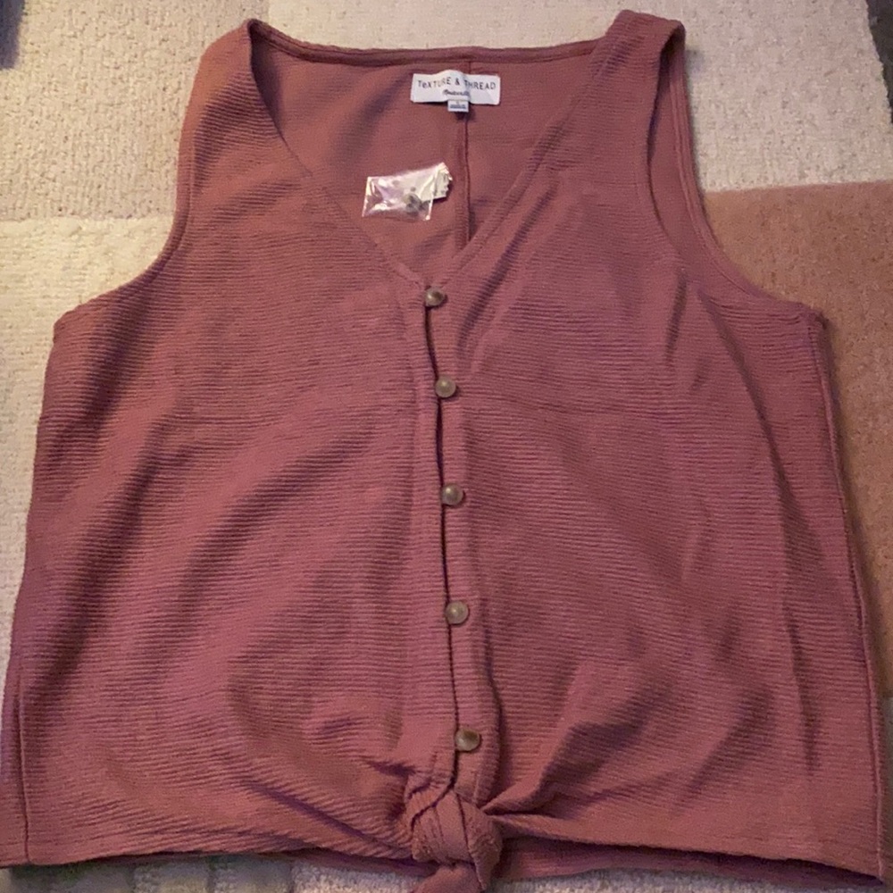 Dust Rose tank top by texture and thread, which is a madewll brand.